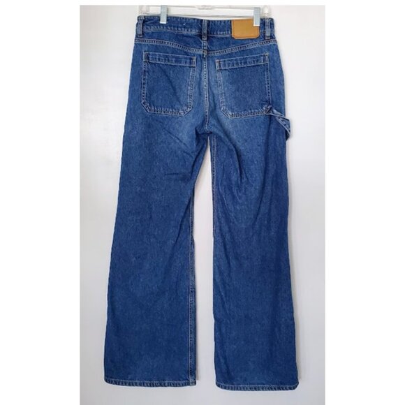 Jeanerica Wide-Leg Carpenter Jeans Utility Blue Denim Size 26 Workwear Grunge - Picture 3 of 10